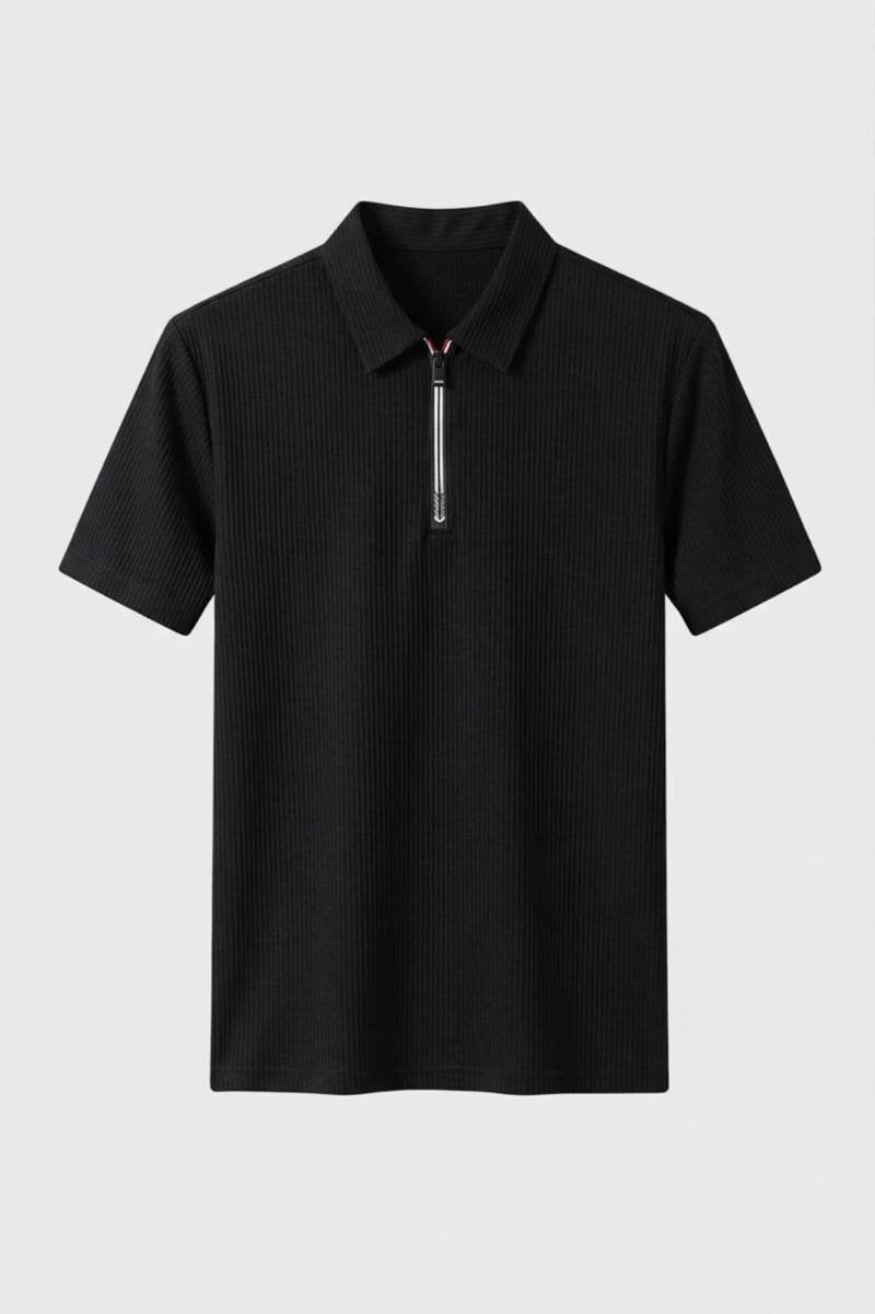 Polo Shirt Heren - Getailleerd met Rits | Casual Zakelijk