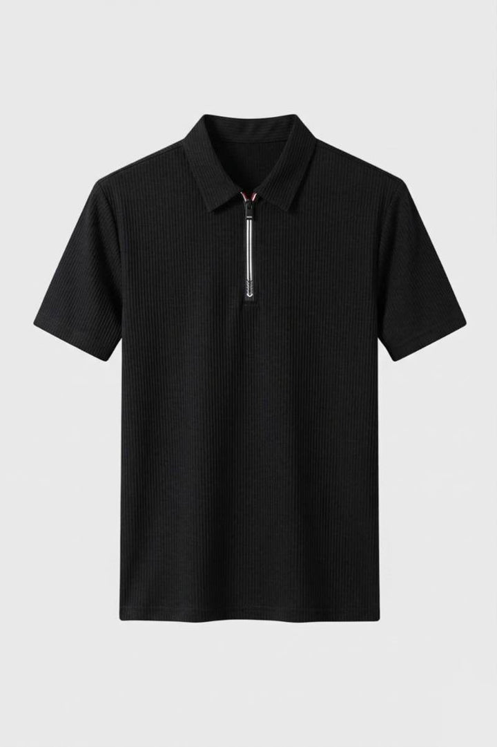 Polo Shirt Heren - Getailleerd met Rits | Casual Zakelijk