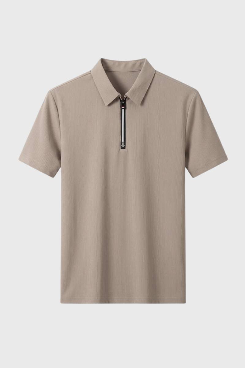 Polo Shirt Heren - Getailleerd met Rits | Casual Zakelijk