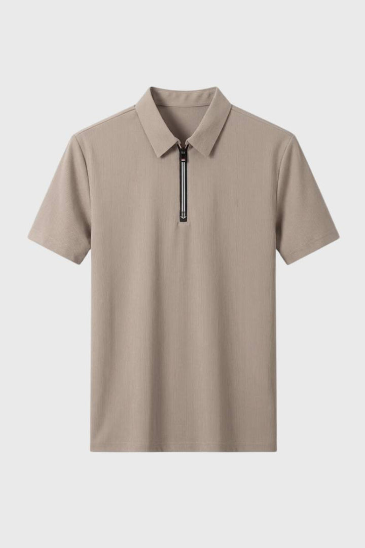 Polo Shirt Heren - Getailleerd met Rits | Casual Zakelijk