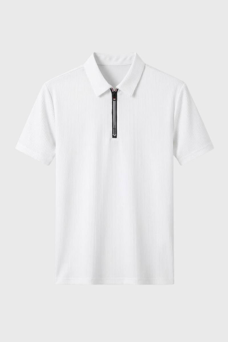 Polo Shirt Heren - Getailleerd met Rits | Casual Zakelijk