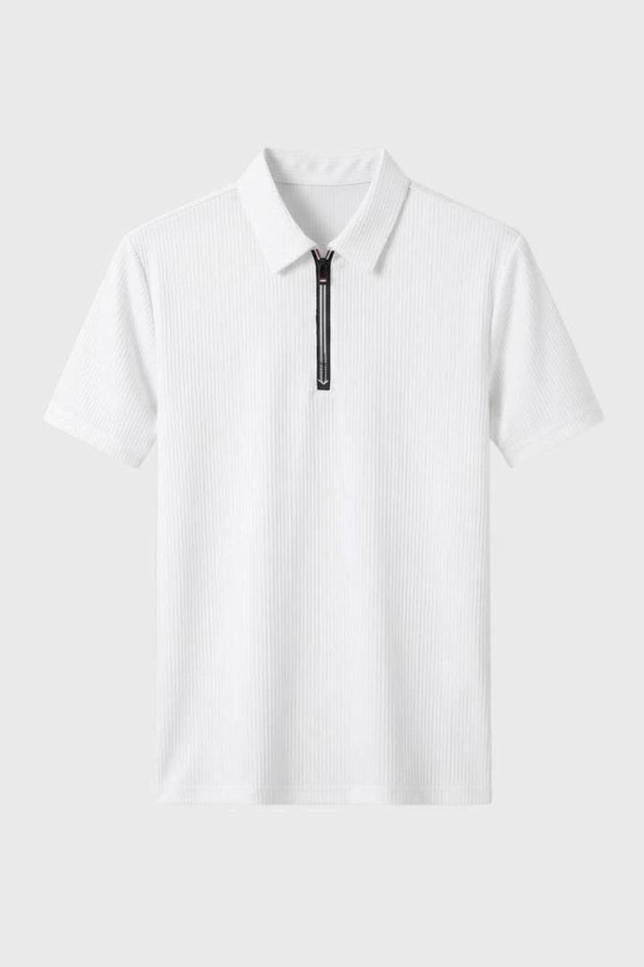 Polo Shirt Heren - Getailleerd met Rits | Casual Zakelijk