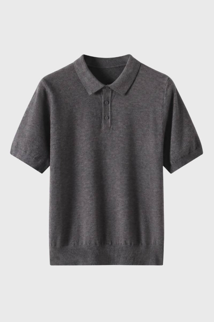 Polo Shirt Heren Korte Mouwen Klassieke Fit Gebreide Boord