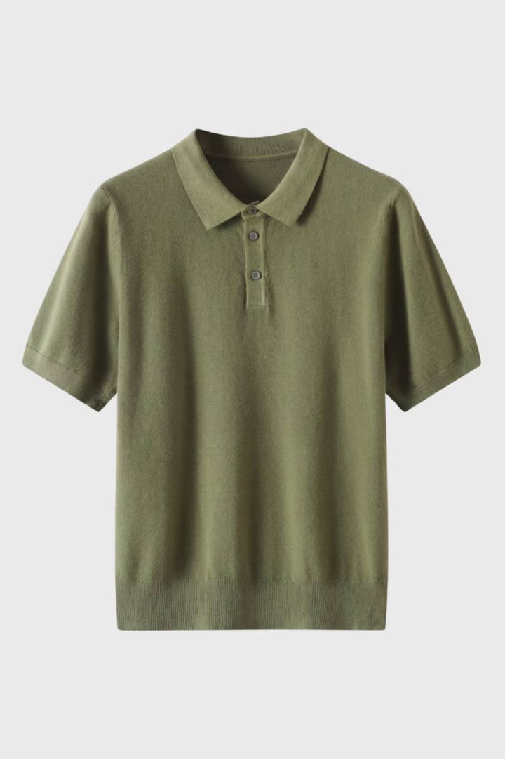 Polo Shirt Heren Korte Mouwen Klassieke Fit Gebreide Boord