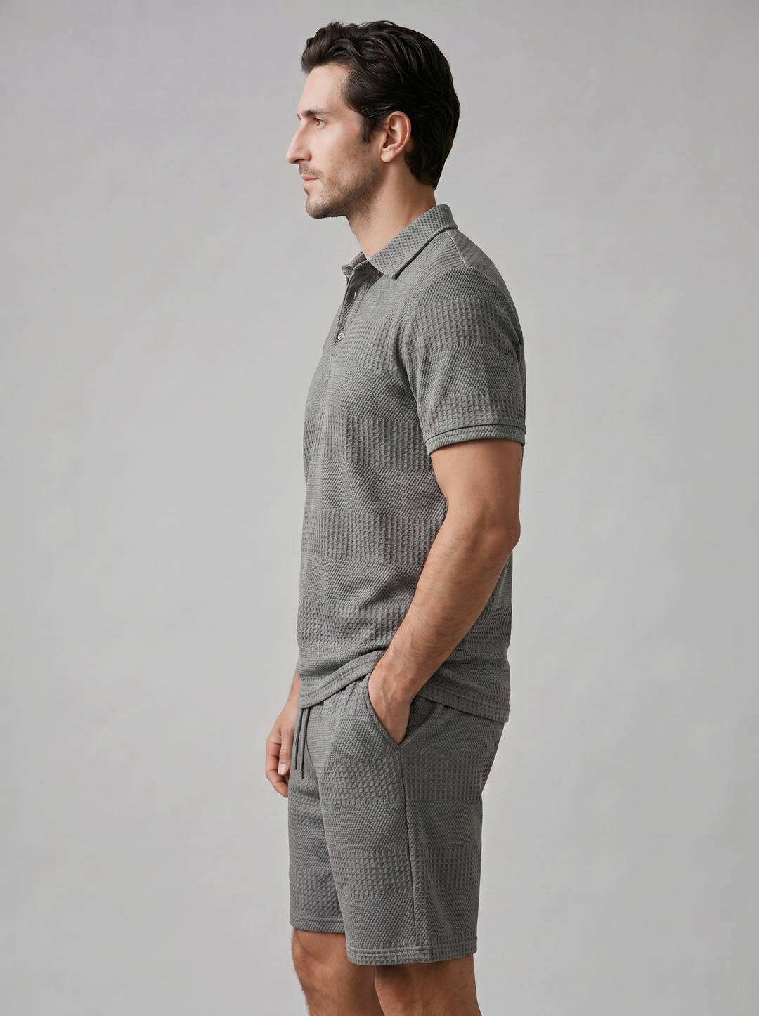 Poloshirt En Shorts Set Heren Casual Zomer