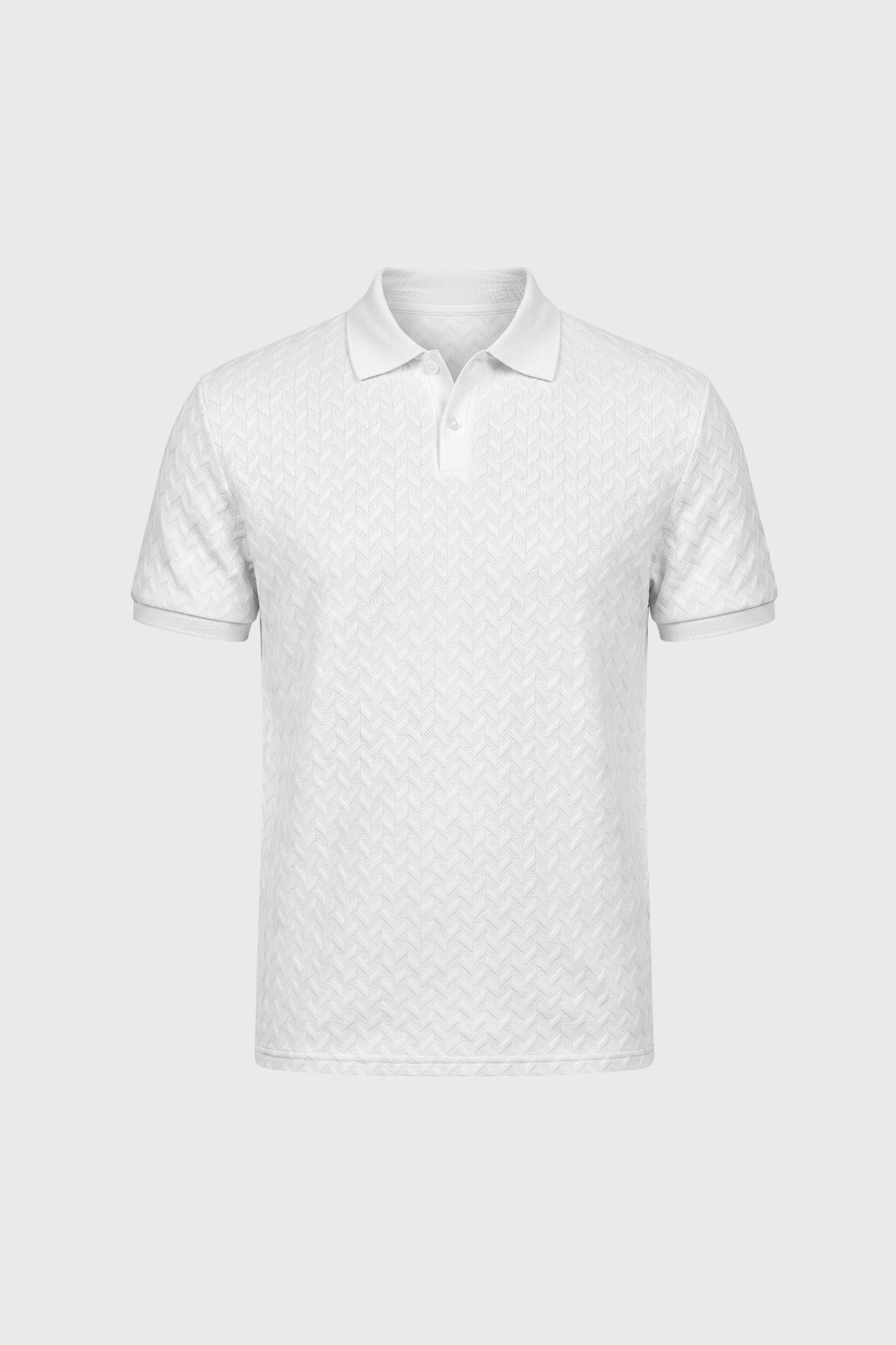 Polo Heren - Gestructureerd Patroon | Korte Mouwen