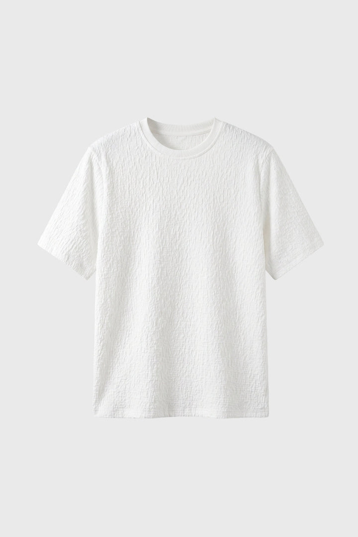 T-shirt Heren - Gestructureerde Textuur | Moderne Stijl