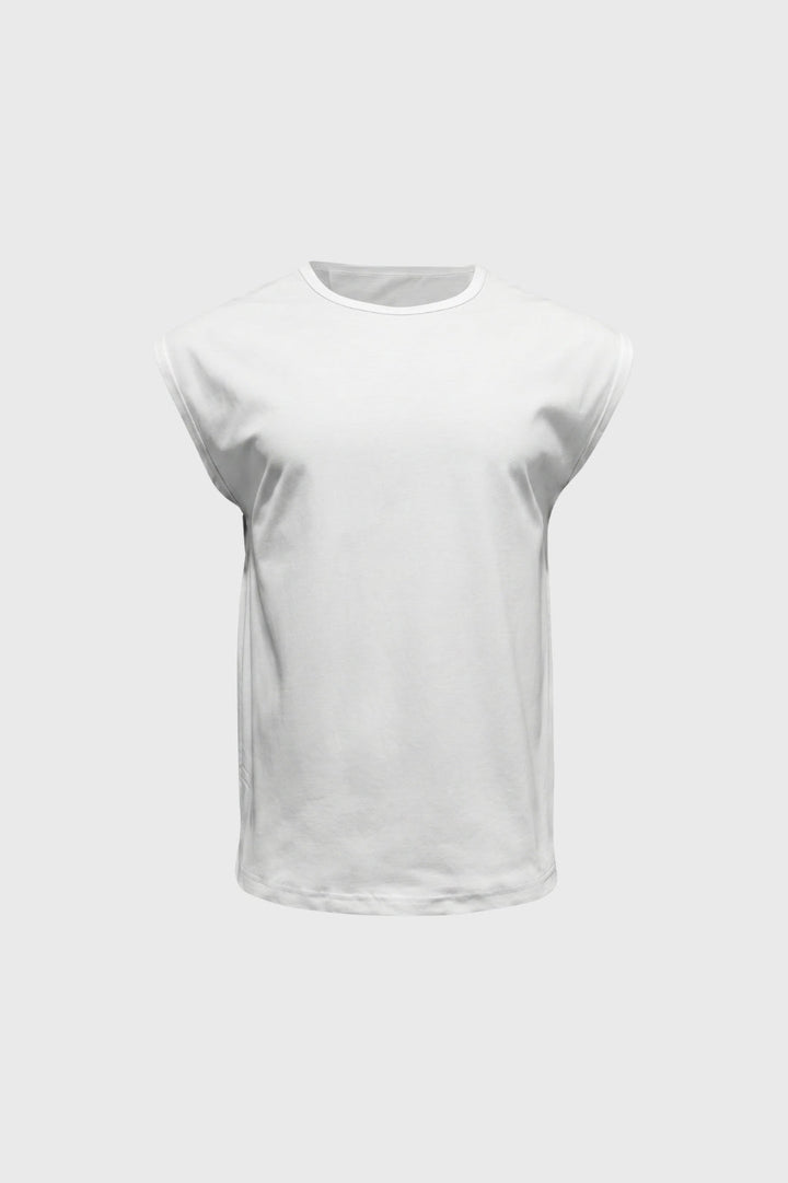 Mouwloze T-shirt Heren - Oversized Pasvorm | Ronde Hals