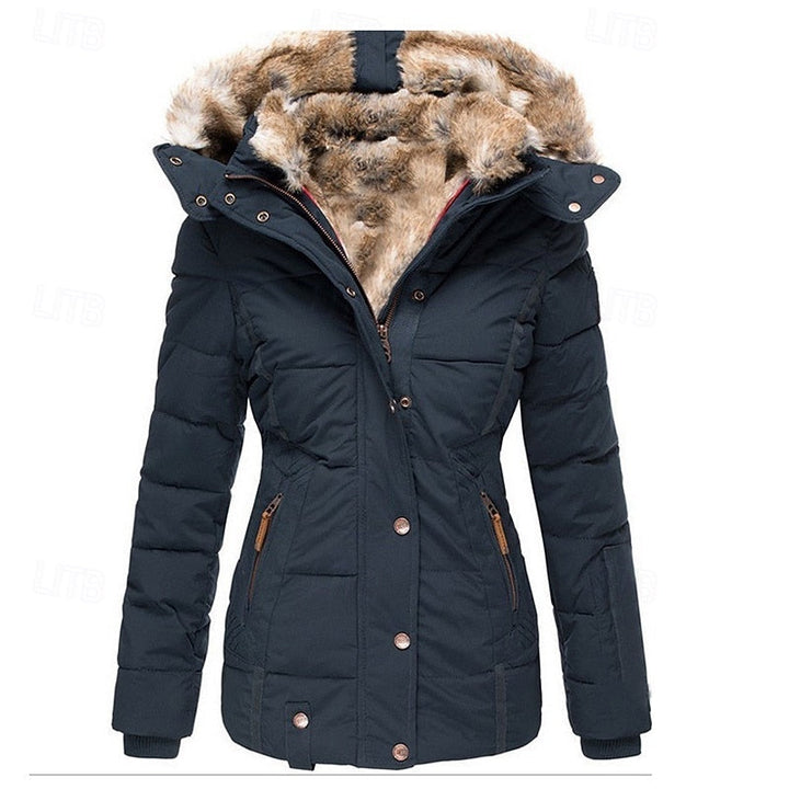 Gloria | Winterjas met bontafwerking en capuchon