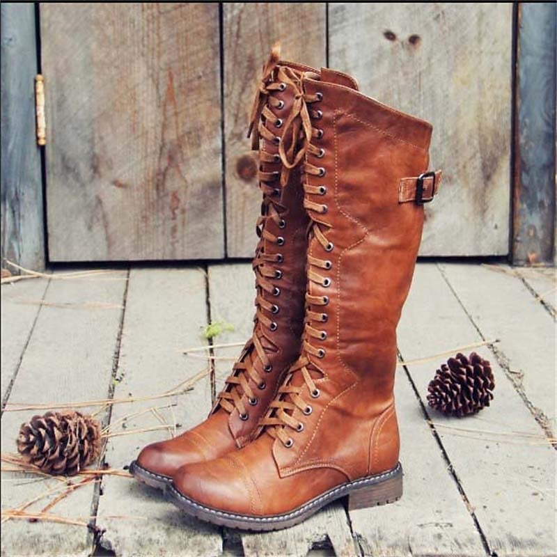 Matilda | Hoge Veterschoenen voor Rijden