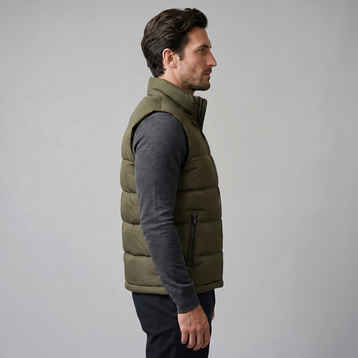 Quilted Padded Gilet Heren Winter Casual