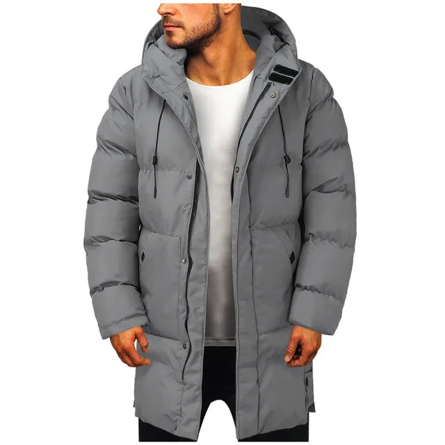Heren Geïsoleerde Gequilt Parka met Kap - Gezellige Winter Bovenkleding