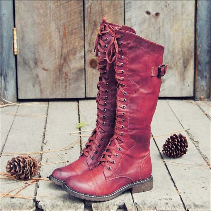 Matilda | Hoge Veterschoenen voor Rijden
