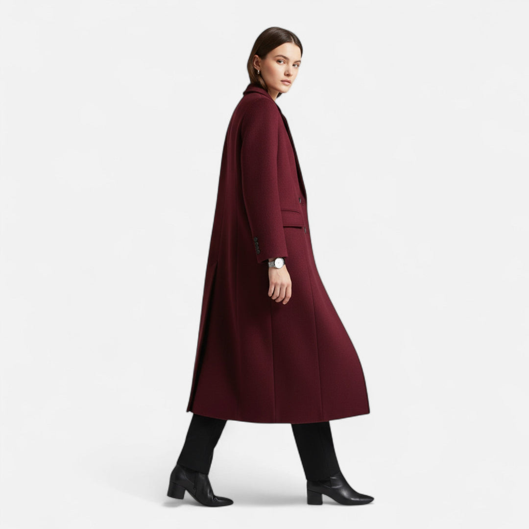 Radmila | Strakke Dubbelzijdige Vloeibare Trenchcoat