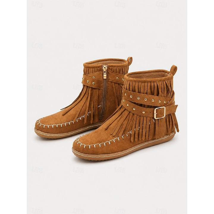 Susannah | Fringe Moccasin Enkellaarsjes