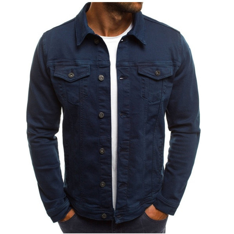 Stijlvolle Casual Heren Spijkerjack met Comfortabele Pasvorm