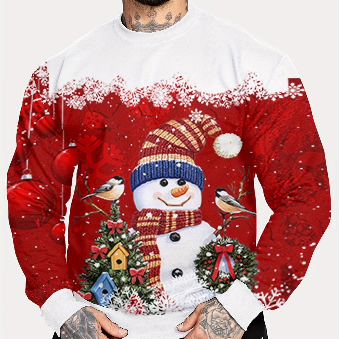 Ruben | Heren kerstman en rendier crewneck sweatshirt
