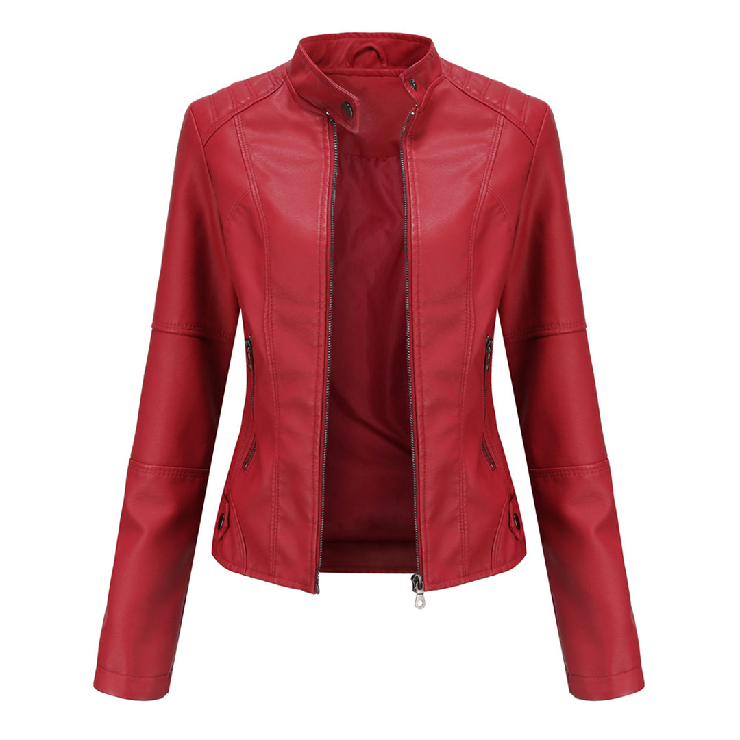 Saga | Zip-Up Stille Stijlvolle Leren Jas