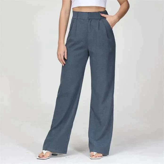 Saskia | Hoge Taille Wijde Pijp Broek