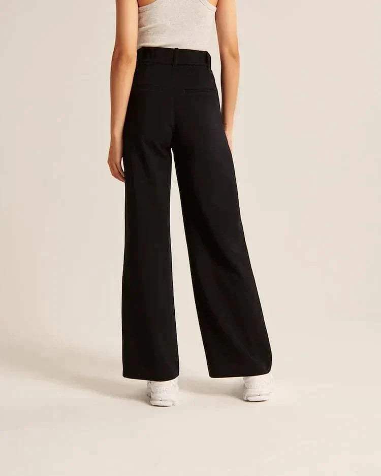 Saskia | Hoge Taille Wijde Pijp Broek