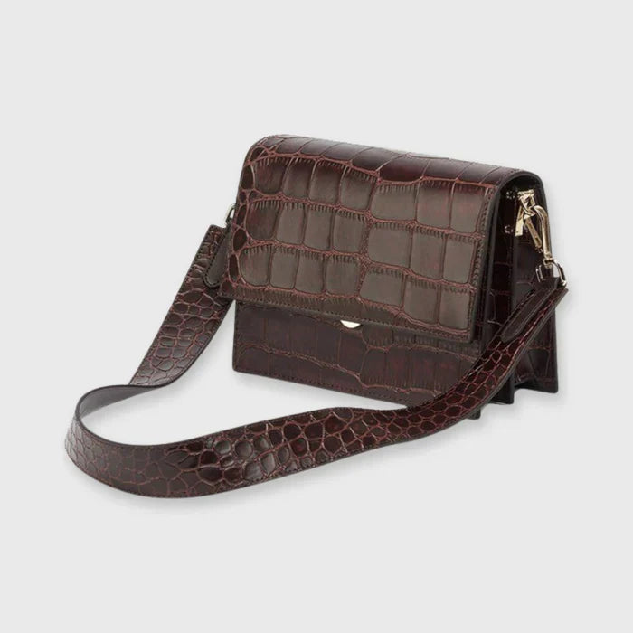 Schoudertas Dames Krokodillenprint Compact Elegant