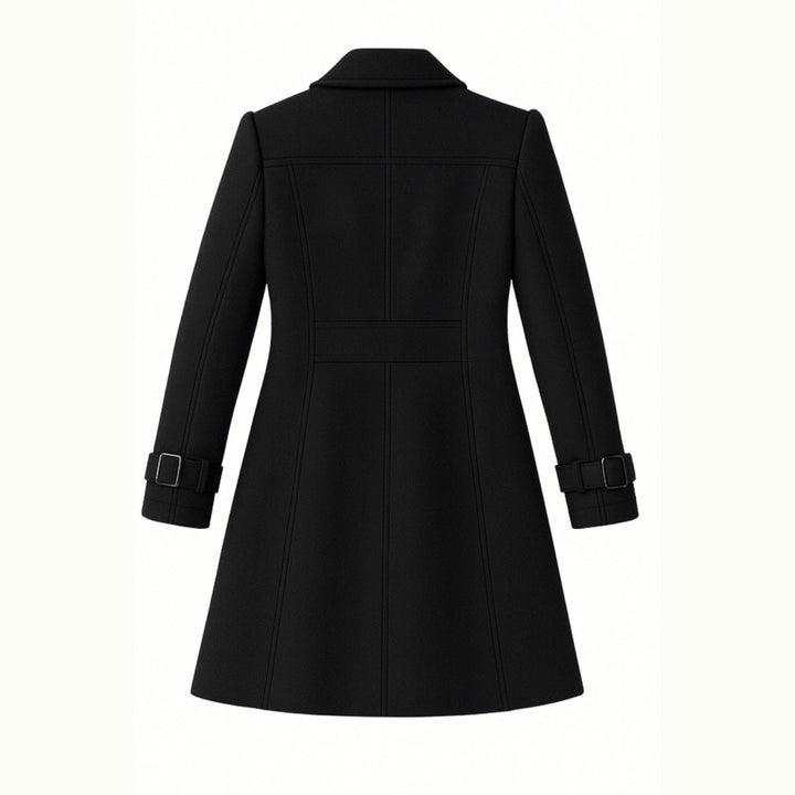 Sena | Minimalistische Trenchcoat met Notch-Lapel en Fit-and-Flare