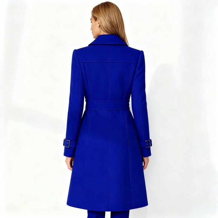 Sena | Minimalistische Trenchcoat met Notch-Lapel en Fit-and-Flare
