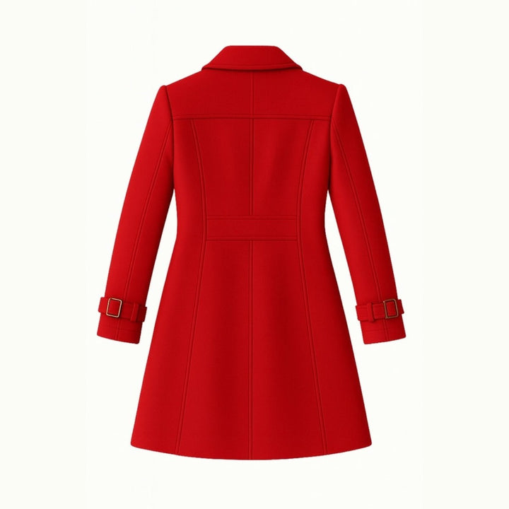 Sena | Minimalistische Trenchcoat met Notch-Lapel en Fit-and-Flare
