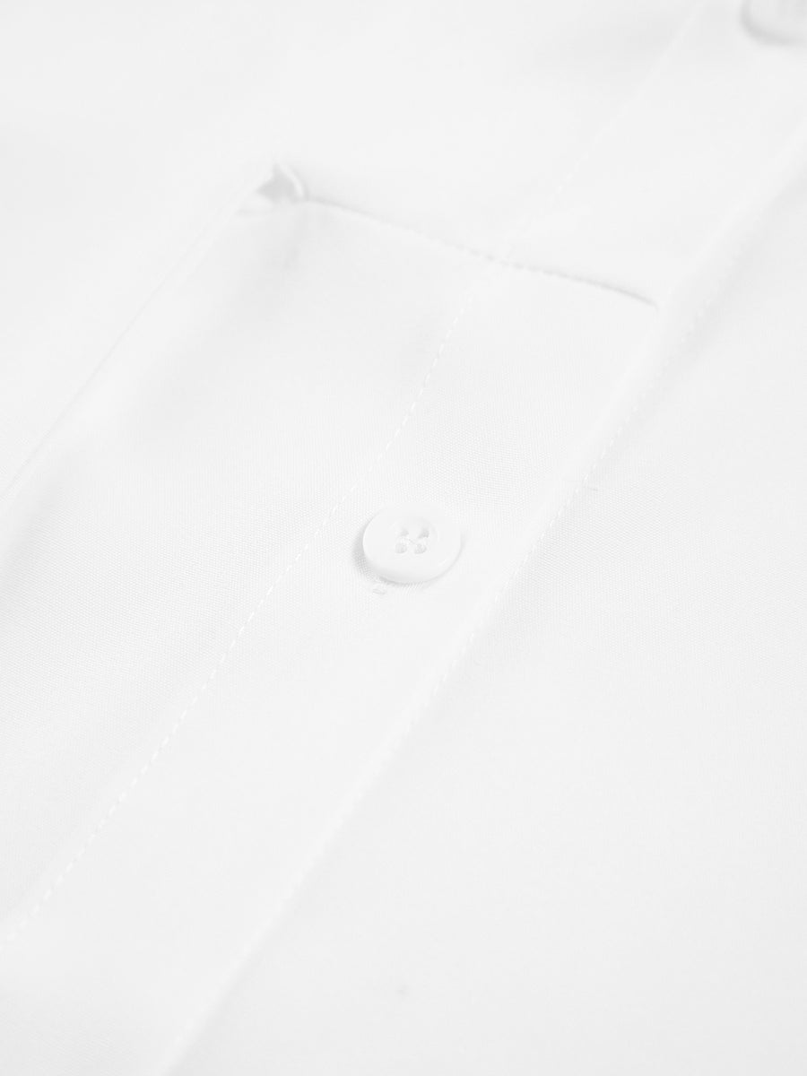 Lange Blouse Met Tailleknoop En Lange Mouwen Voor Dames