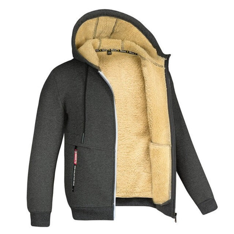 Sherpa | Wollen herenvest met capuchon