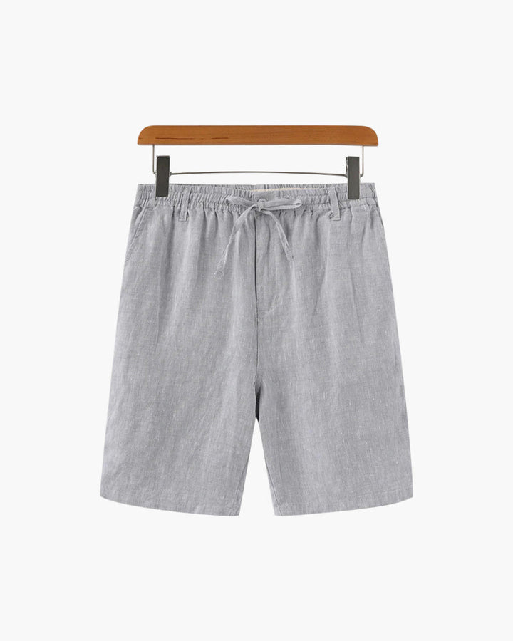 Shorts Heren Linnen Rechte Pasvorm Zomer Casual