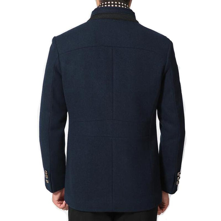 Sjoerd | Wollen cashmere afneembare sjaaljas voor heren