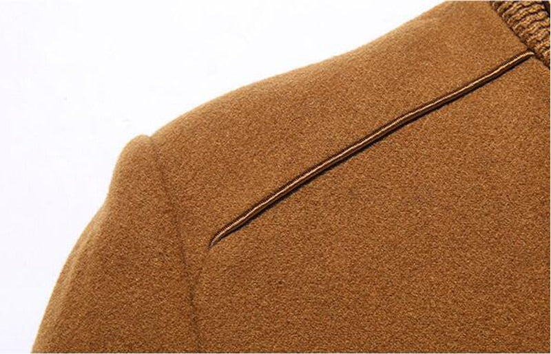 Sjoerd | Wollen cashmere afneembare sjaaljas voor heren