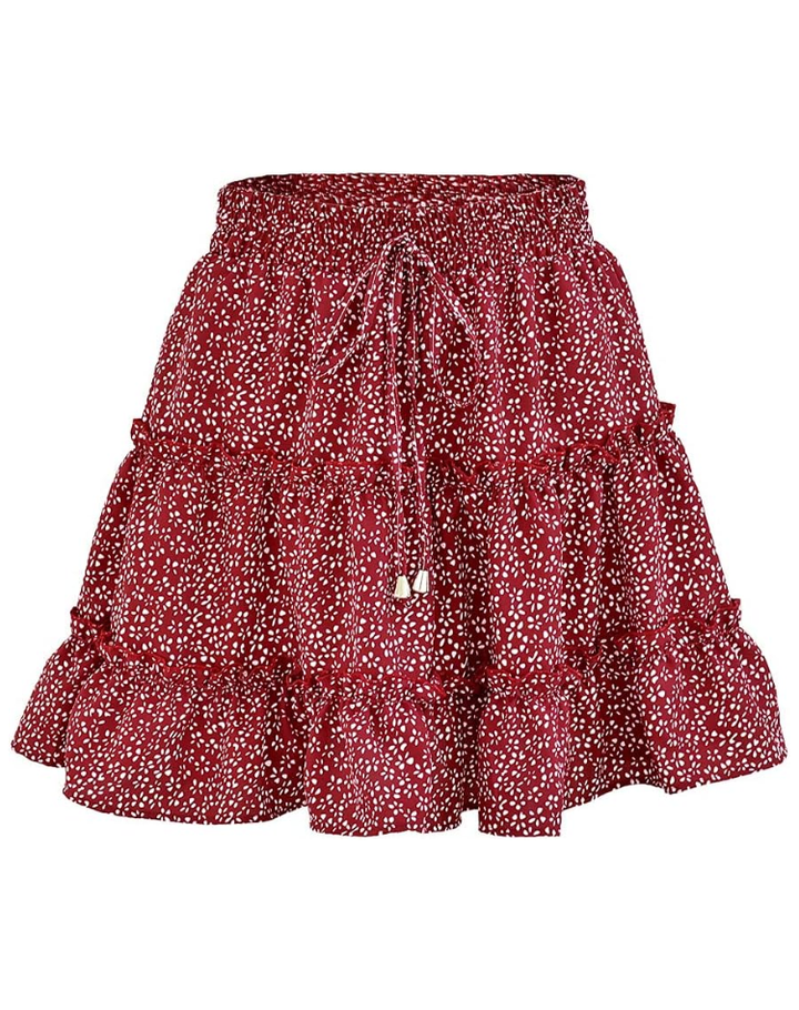 Ruffle Rok voor Dames met Mini Lengte