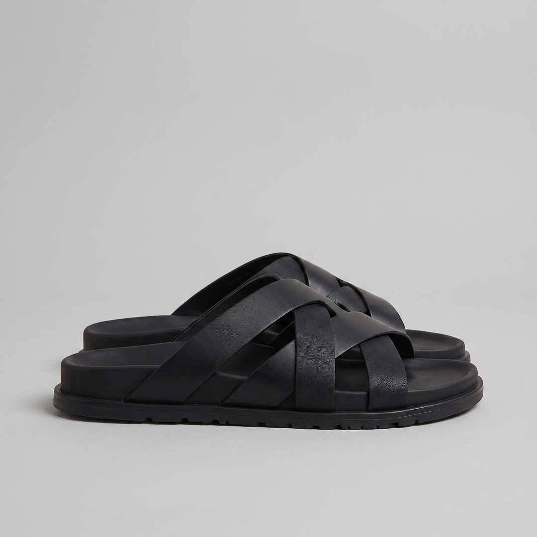 Slide Sandalen Heren Cross Strap Casual Zomer