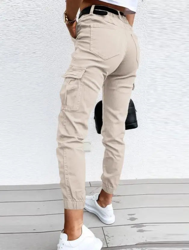 Sofie | Cargo broek met hoge taille