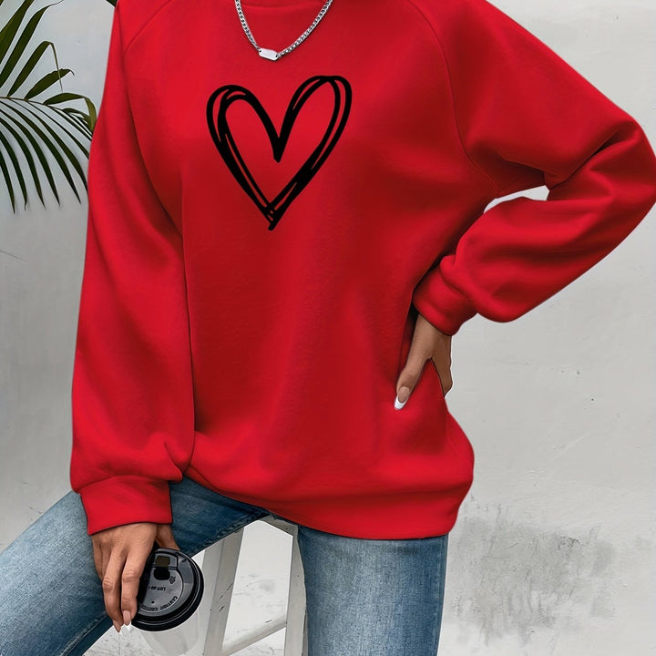 Sophie | Casual sweatshirt met hartprint