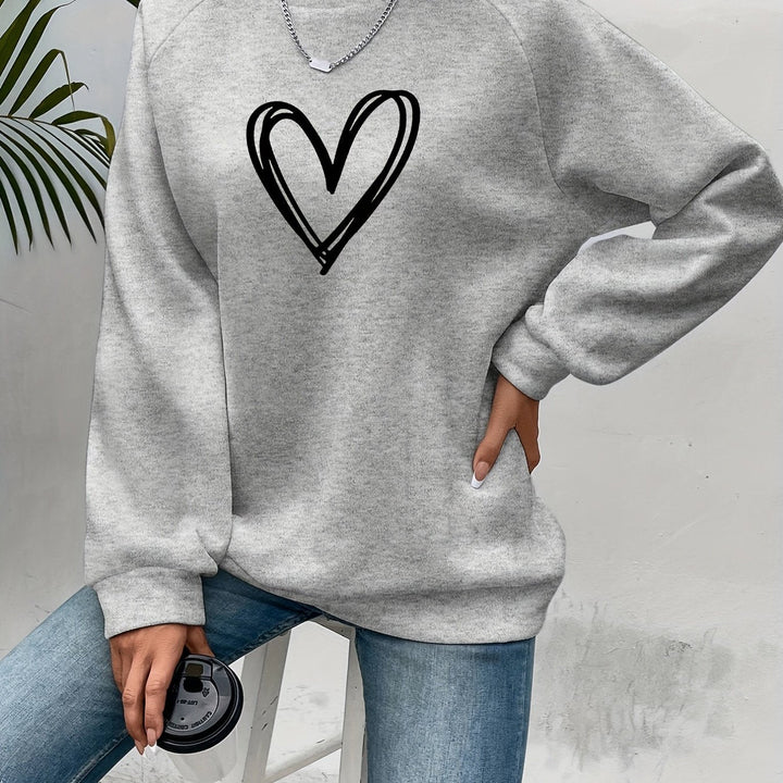 Sophie | Casual sweatshirt met hartprint