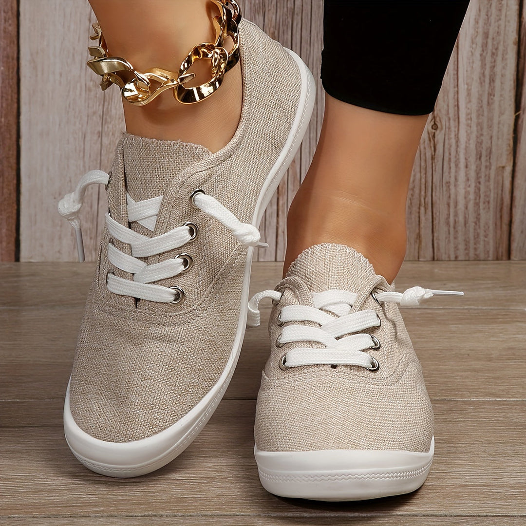 Sophie | Effen dames sneakers met casual stijl