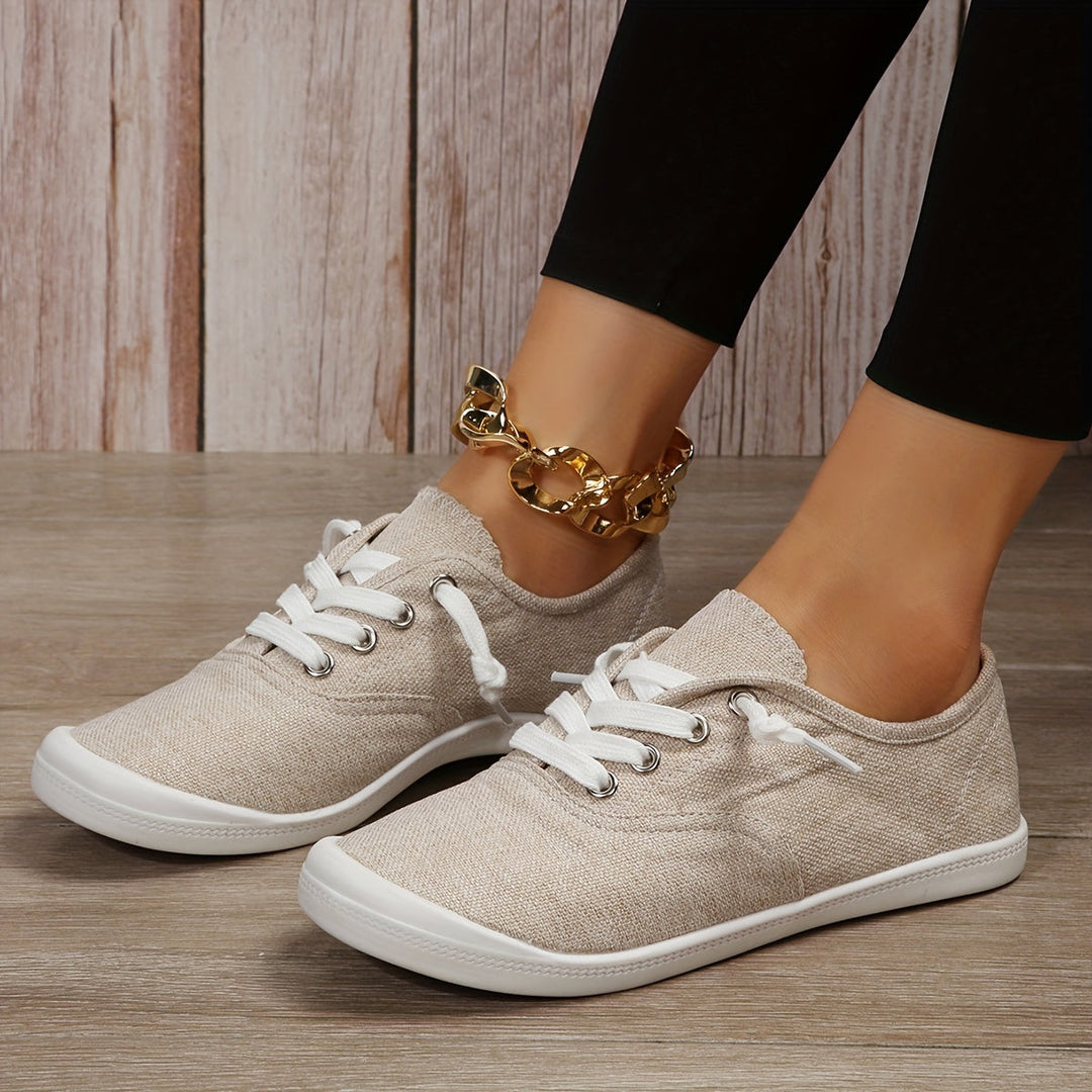 Sophie | Effen dames sneakers met casual stijl