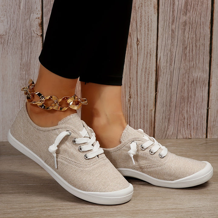 Sophie | Effen dames sneakers met casual stijl