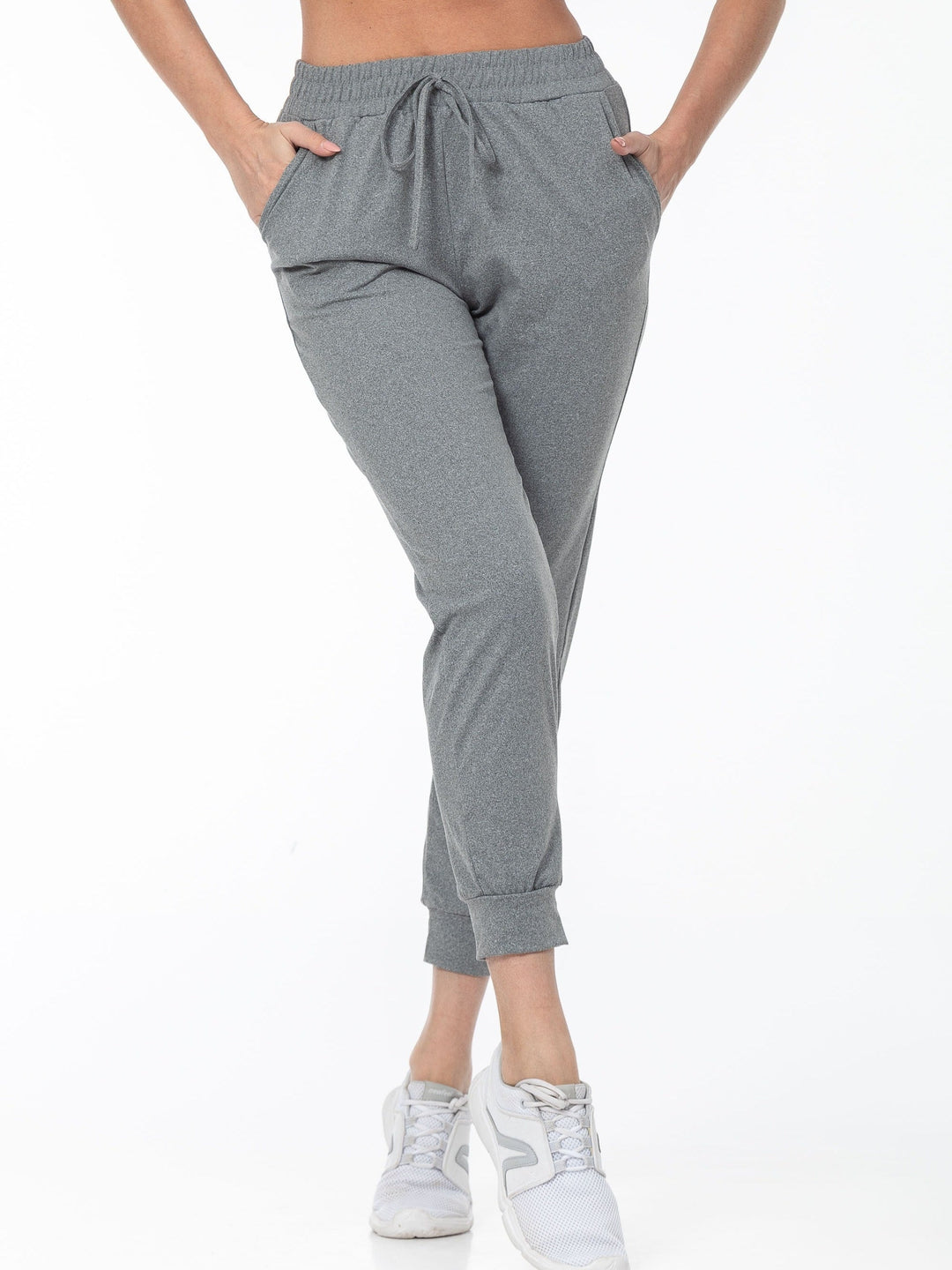 Sophie | Effen kleur casual hardloopbroek met zak