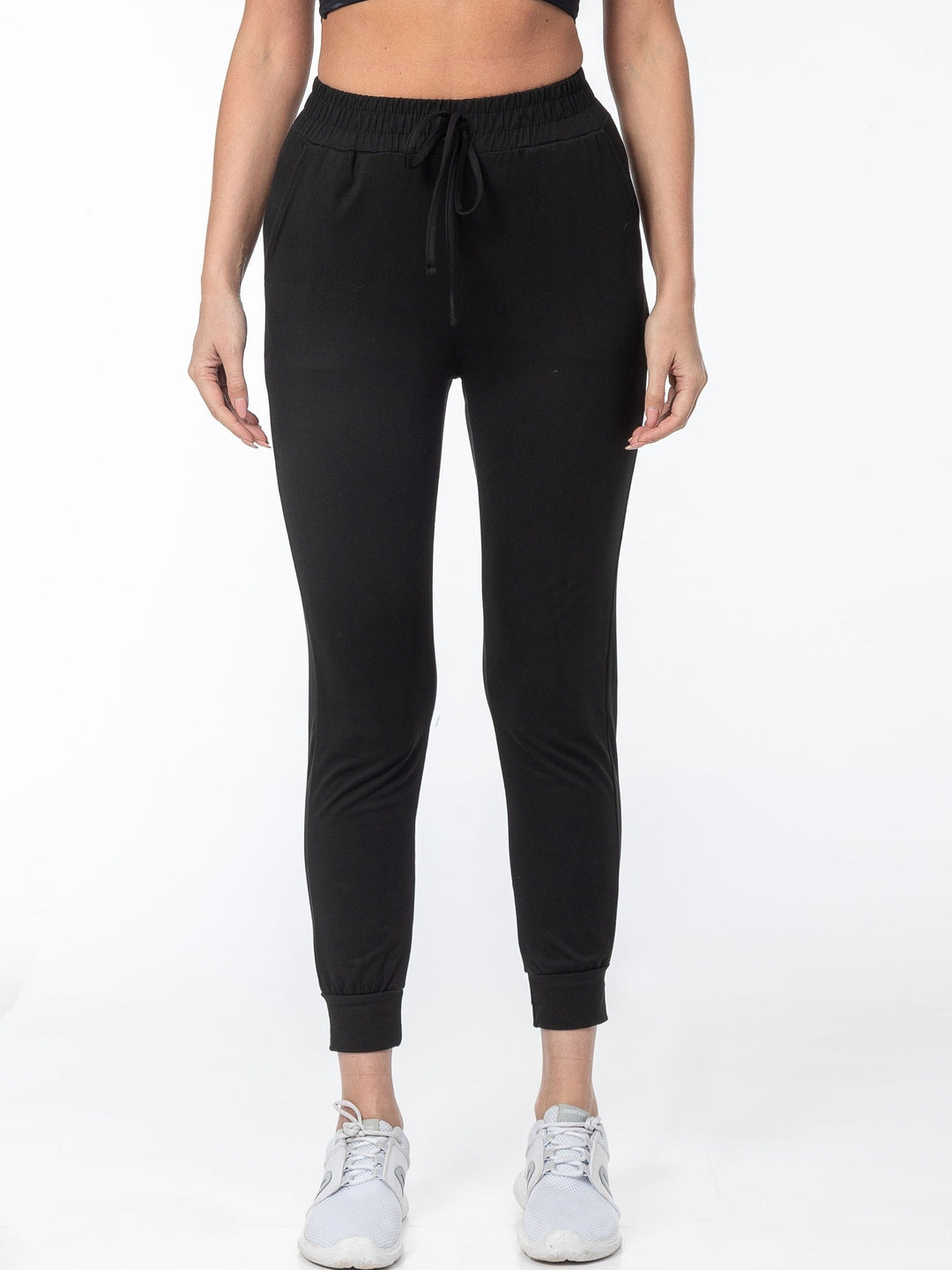 Sophie | Effen kleur casual hardloopbroek met zak