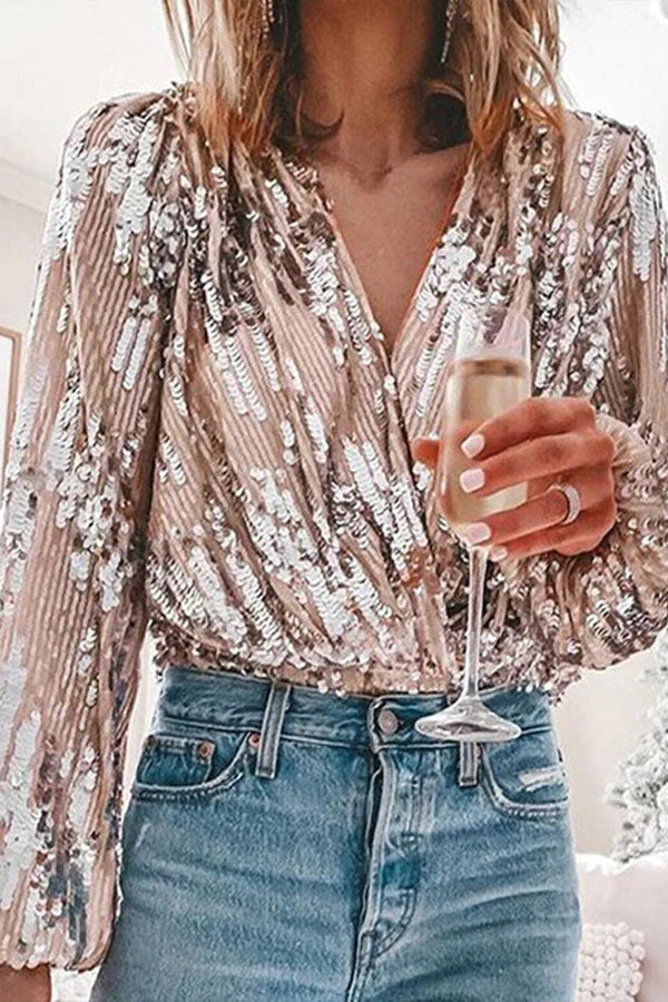 Sophie | Elegante glamourblouse