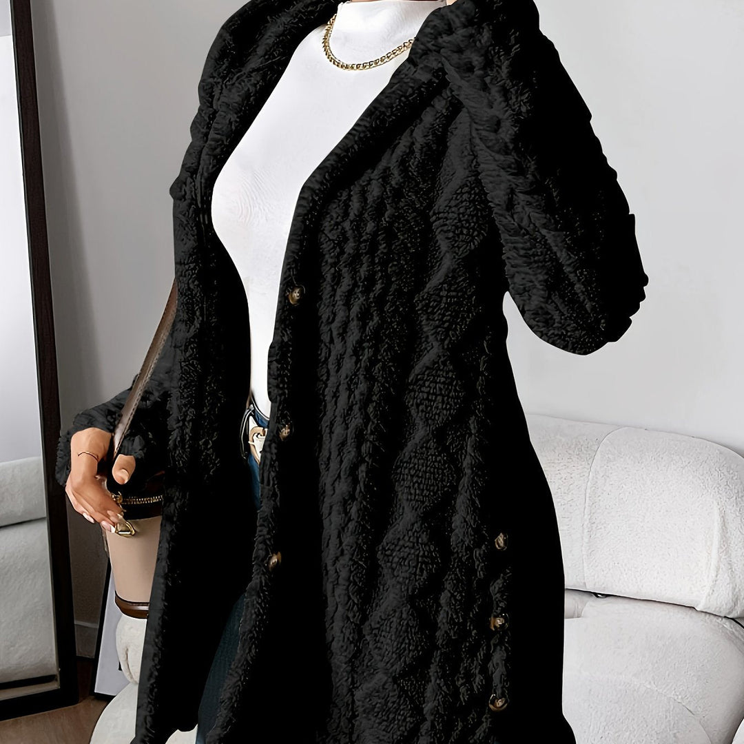 Sophie | Fluffy teddy hoodie jas