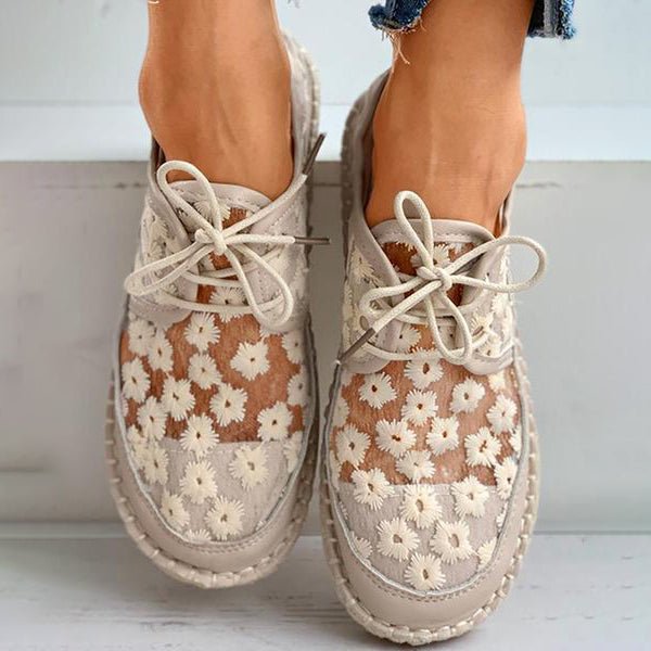 Sophie | Luchtige schoen met bloemendessin