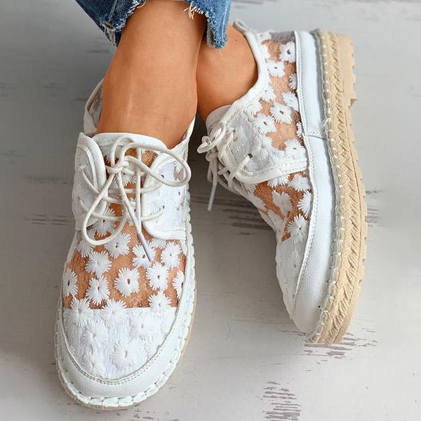Sophie | Luchtige schoen met bloemendessin