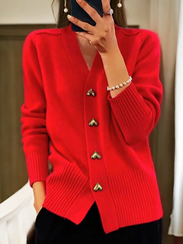 Amy | Elegante Brei Cardigan