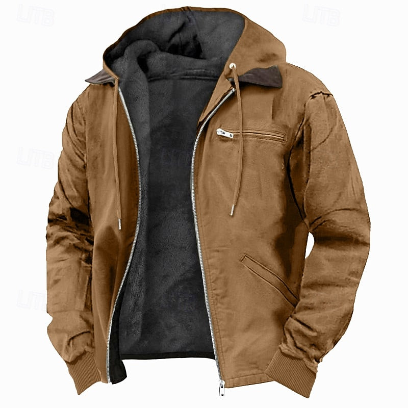 Gideon | Fleece-gevoerde Hooded Jast