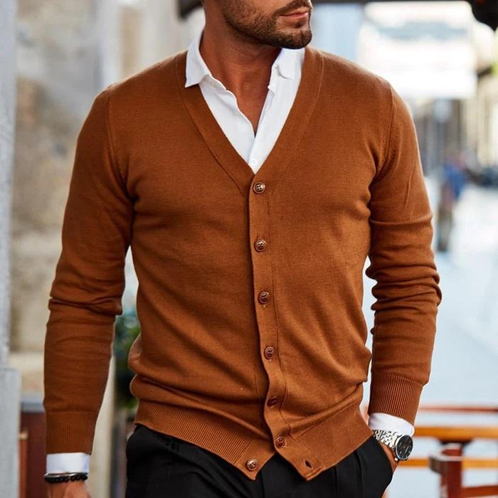Stijlvol Heren Vest Comfortabele Casual Cardigan